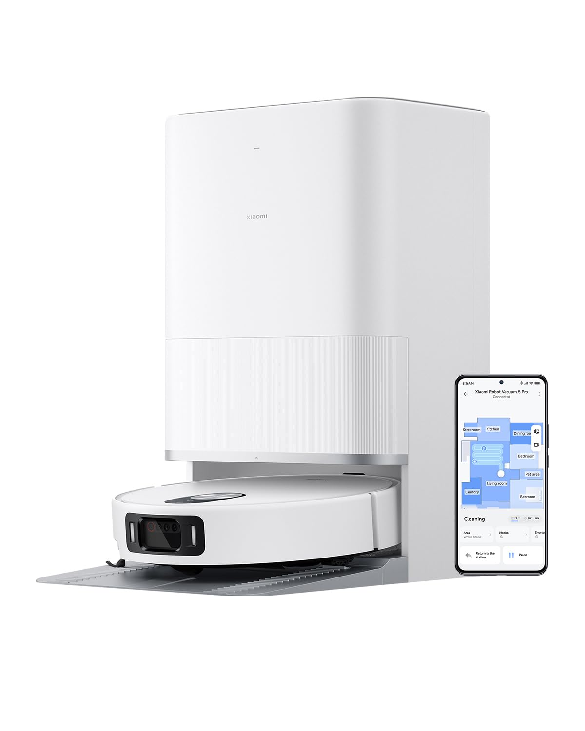 ✨特価✨全自動掃除機 ロボット掃除機 水拭き両用 自動ごみ収集 AI Alexa Amazon | 【2025年9月発売】Xiaomi ロボット掃除機 5 Pro 20,000